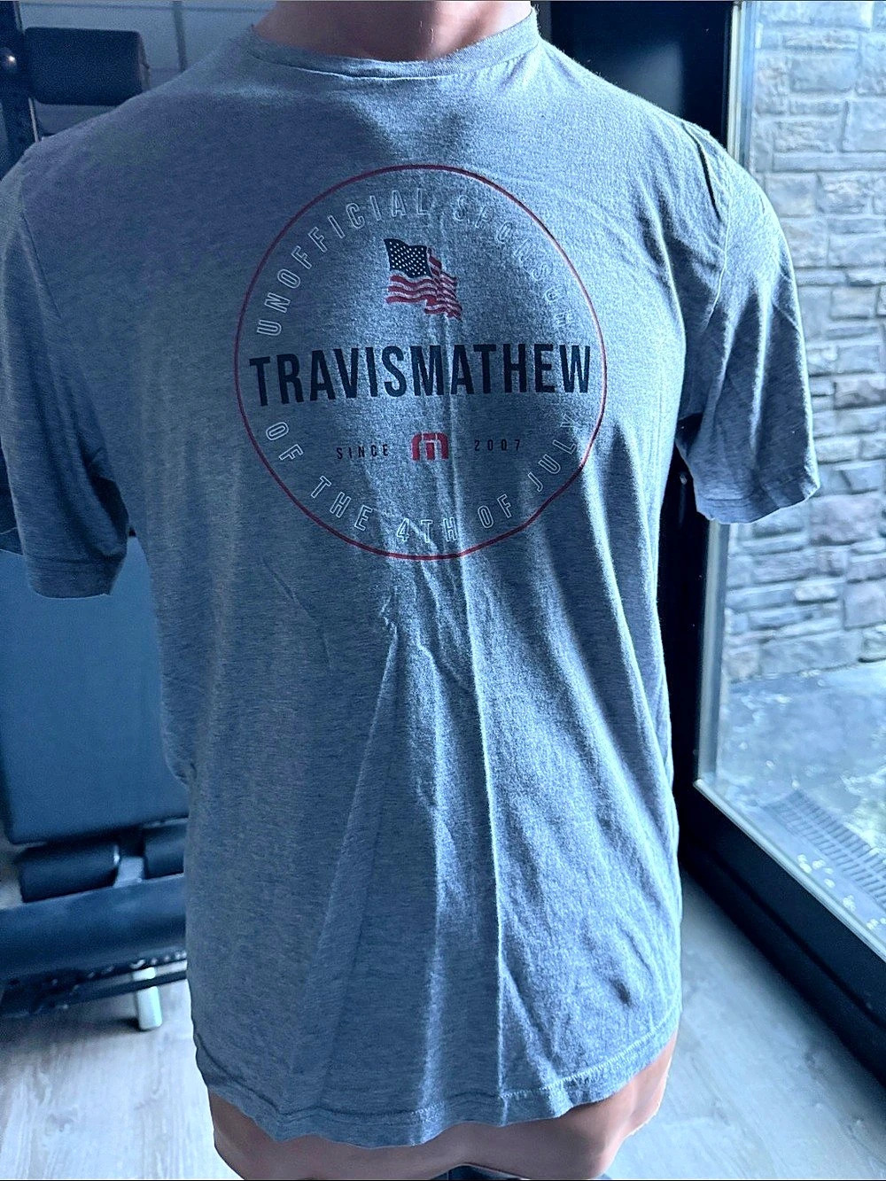 TravisMathew Graphic Tee Gray Graphic T-Shirt mens XL